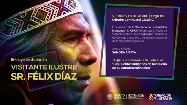 imagen Félix Díaz será reconocido como Visitante Ilustre por  la UNCUYO