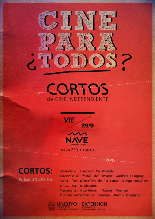 imagen Se proyectarán cortos independientes en la Nave Universitaria