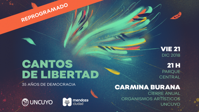 imagen Se reprograma el concierto "Cantos de libertad". Se realizará el viernes 21 de diciembre