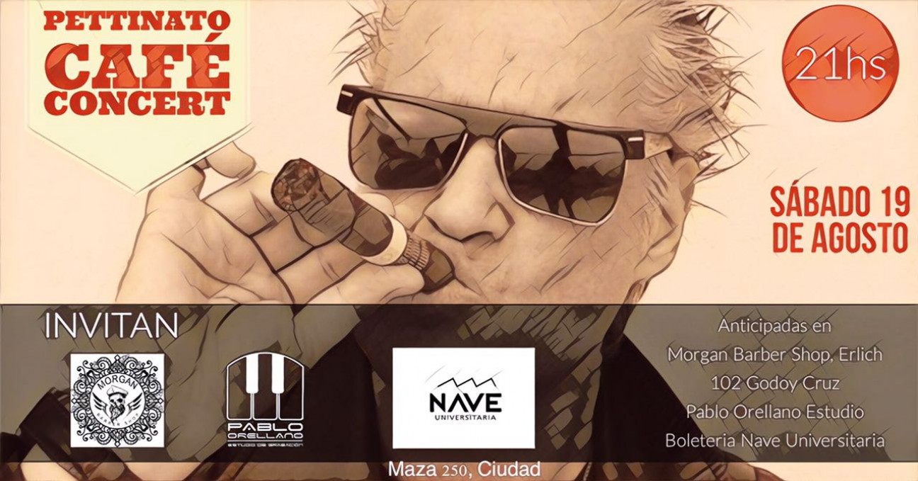 imagen Pettinato presenta su Café Concert en la Nave Universitaria