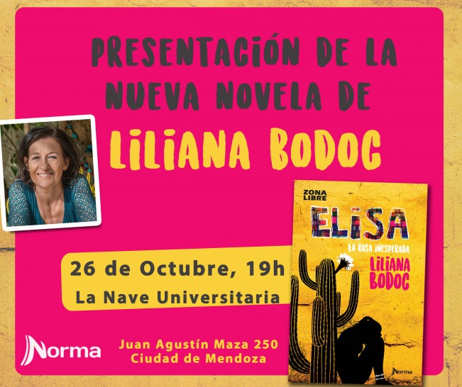 imagen Liliana Bodoc presenta "Elisa" su nueva novela, en la Nave Universitaria
