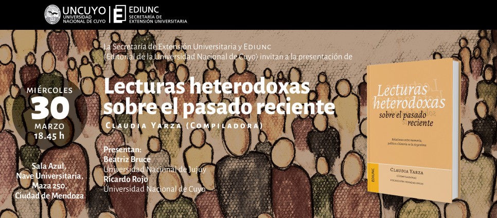 imagen La Ediunc presenta un libro que articula memoria, política e historia