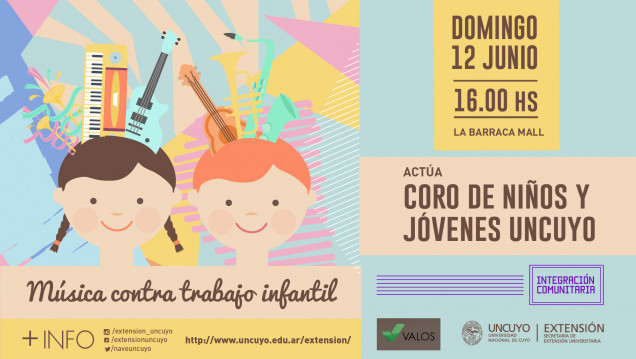 imagen El Coro de Niños y Jóvenes actuará en el marco del día mundial contra el trabajo infantil