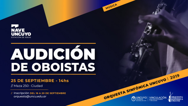 imagen La Orquesta Sinfónica llama a audición de Oboístas 