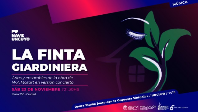 imagen Ópera Studio junto con la Orquesta Sinfónica de la UNCUYO presentan "La Finta Giardiniera"