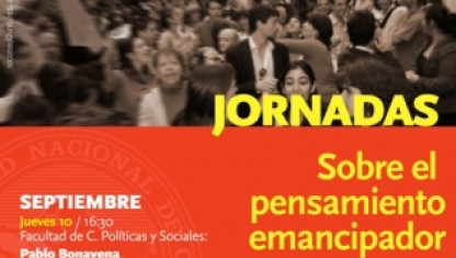 imagen Jornadas sobre el pensamiento emancipador