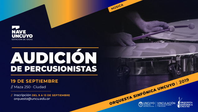 imagen La Orquesta Sinfónica llama a audición de percusionistas