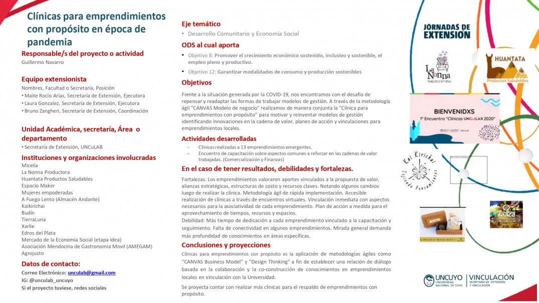 imagen Jornadas de Extensión 2021: un recorrido por todos los pósters presentados