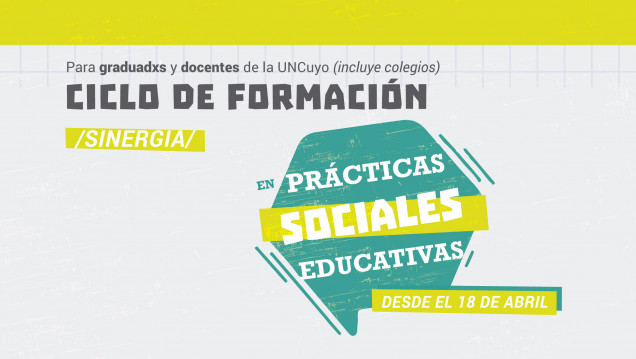 imagen Se dictará un ciclo de Formación en Prácticas Sociales Educativas