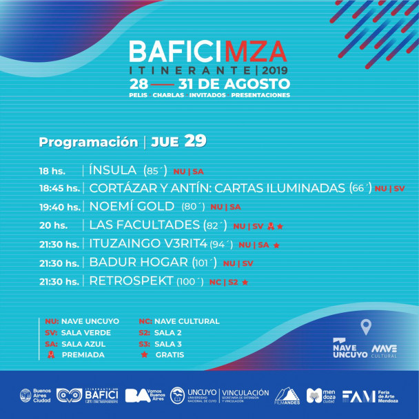 imagen Se viene la 12ª edición del BAFICI MENDOZA