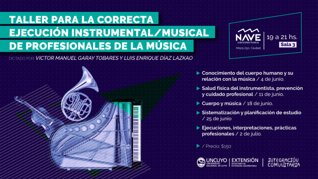 imagen Taller de ejecución instrumental destinado a profesionales de la música