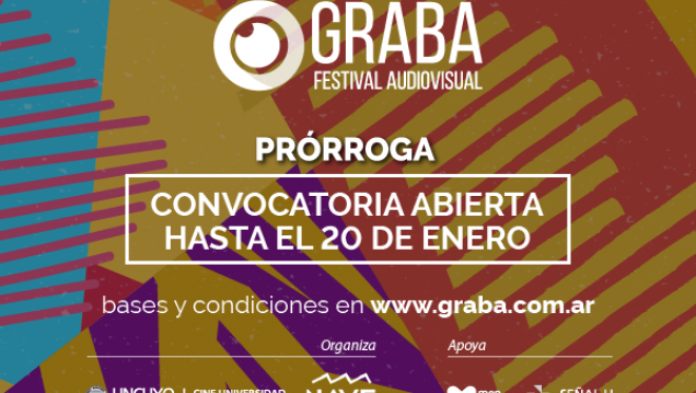 imagen Se extiende la convocatoria para participar del Festival GRABA