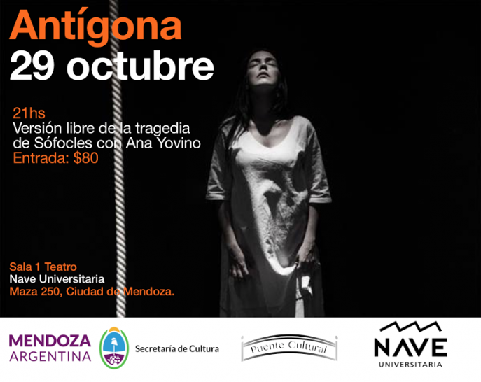 imagen Ana Yovino presentará "Antígona" en la Nave Universitaria