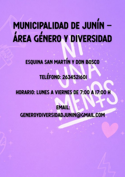 imagen La Dirección de Género y Diversidad entra en receso. Teléfonos de contacto ante situaciones de violencia de género en la provincia
