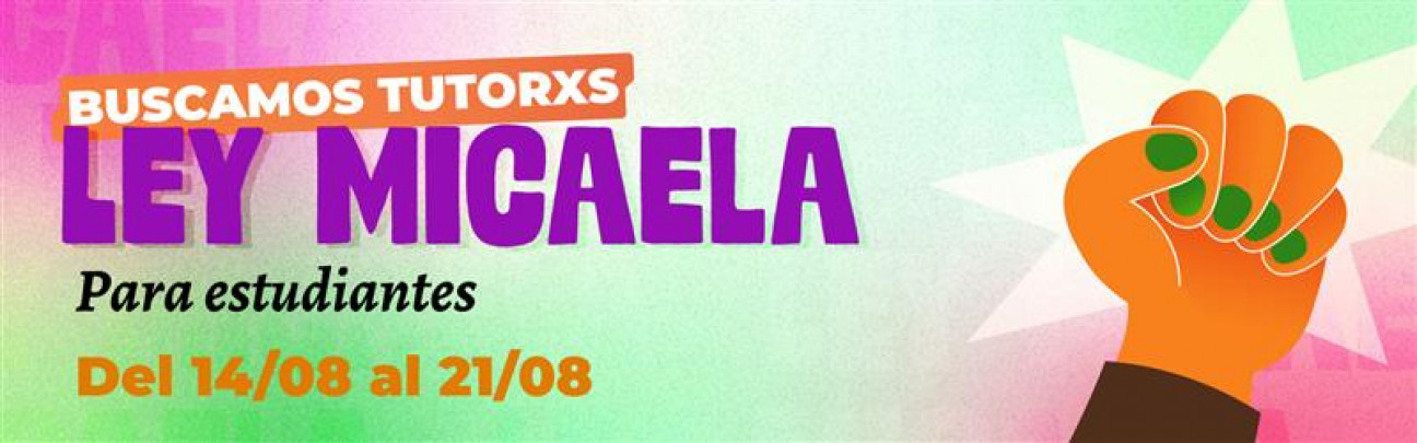 imagen Convocatoria a tutorías para el Curso Ley Micaela para Estudiantes de la UNCUYO