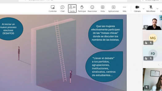 imagen Más de 35 personas participaron de la jornada "No son las reglas del juego. Es violencia política de género"