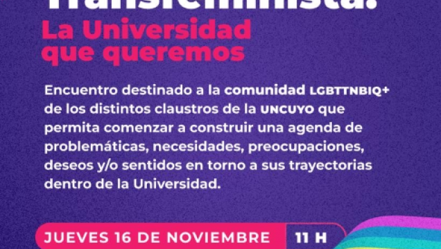 imagen Encuentro "Transfeminista: La Universidad que queremos"