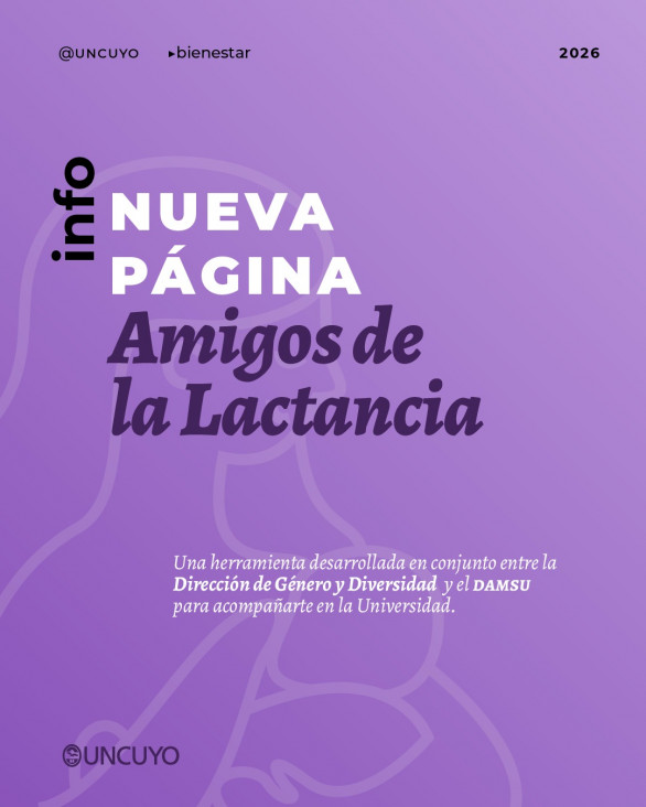 imagen La UNCUYO lanzó una nueva web para conocer sus Espacios Amigos de la Lactancia