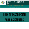 imagen INSCRIPCIONES PARA ASISTENTES AL E-ICES 17