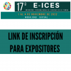 imagen INSCRIPCIONES PARA EXPOSITORES AL E-ICES 17