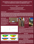 imagen EVALUATION OF A MODULAR GEOELECTRIC EQUIPMENT FOR THE  STUDY OF EXPEDITIOUS SURVEYS ON IRRIGATED CROPS