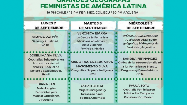 imagen "GRANDES GEÓGRAFAS FEMINISTAS DE AMÉRICA LATINA"