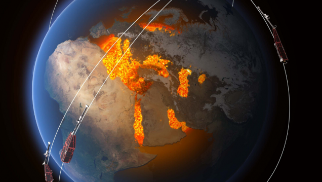 imagen Swarm estudia el debilitamiento del campo magnético terrestre