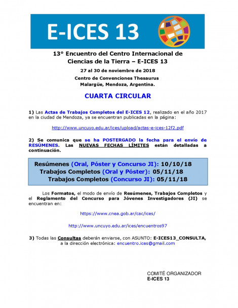 imagen Cuarta Circular E-ICES 13