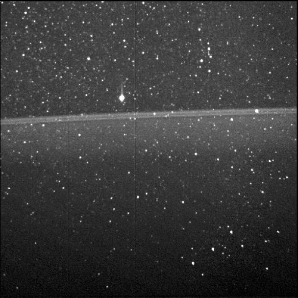 imagen Primera fotografía de los anillos de Júpiter tomada por la sonda espacial Voyager 1