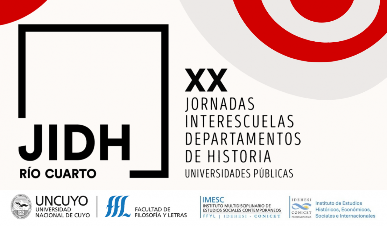 imagen IMESC IDEHESI CONICET - FFYL UNCUYO en las  XX Jornadas Interescuelas de Río Cuarto