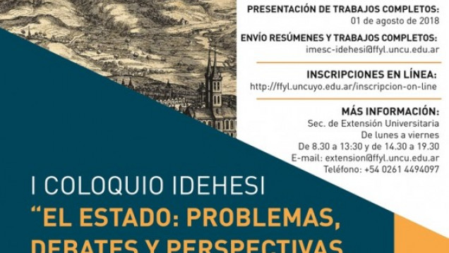 imagen I Coloquio IDEHESI "El Estado: Problemas, debates y perspectivas. Encuentro multidisciplinario de investigación"