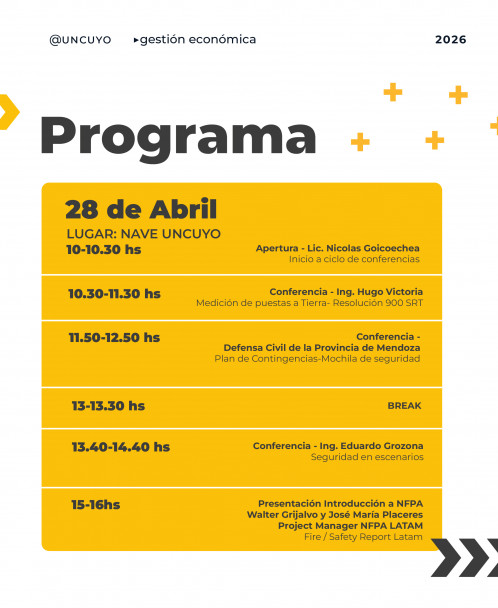 imagen UNCUYO Previene 2026: la Universidad impulsa una semana dedicada a la higiene y la seguridad 