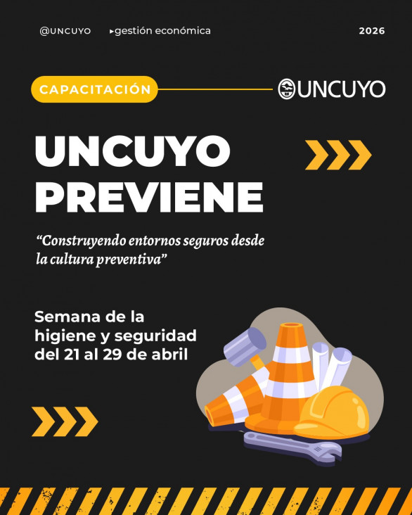 imagen UNCUYO Previene 2026: la Universidad impulsa una semana dedicada a la higiene y la seguridad 