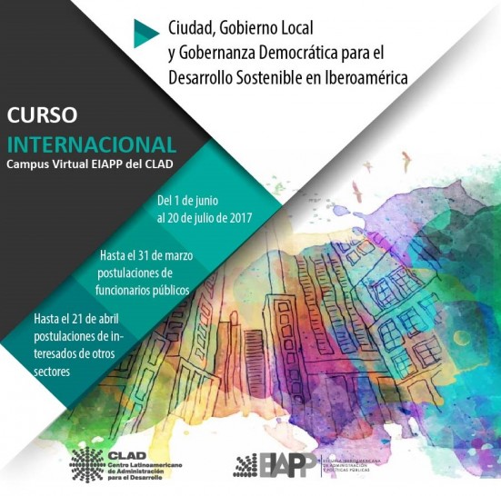 imagen Curso Internacional "Ciudad, Gobierno Local y Gobernanza Democrática para el Desarrollo Sostenible en Iberoamérica"