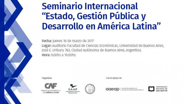 imagen Seminario internacional "Estado, Gestión Pública y Desarrollo en América latina"