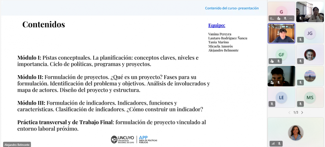 imagen Se inició la tercera edición del curso "Formulación de Proyectos en la Universidad" 