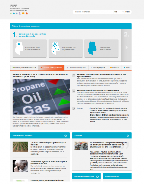 imagen Plataforma de Información para Políticas Públicas - PIPP