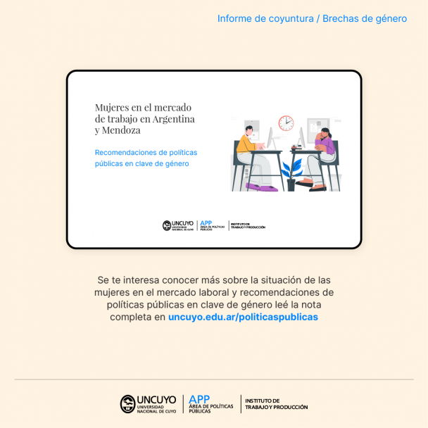 imagen El APP y el ITP presentan un informe sobre la situación de las mujeres en el mercado de trabajo