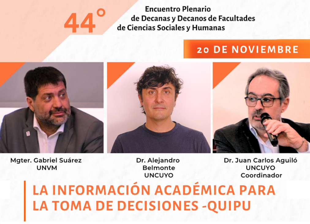 imagen Plenario del CODESOC: La información académica para la toma de decisiones -  QUIPU