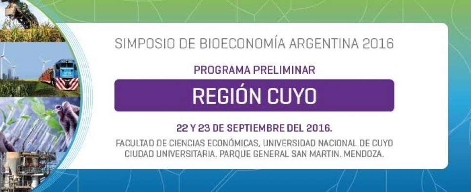 imagen Invitación al Primer Simposio de Bioeconomía Argentina Región Cuyo
