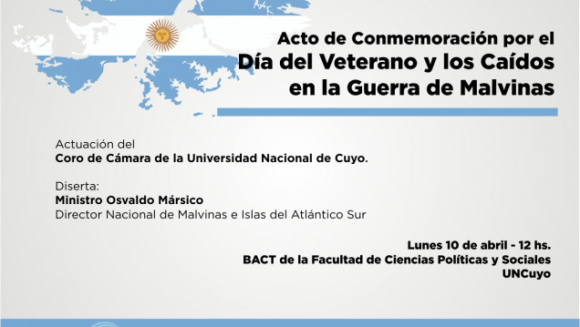 imagen Invitación al Acto en conmemoración del Día del Veterano y de los Caídos en la Guerra de Malvinas