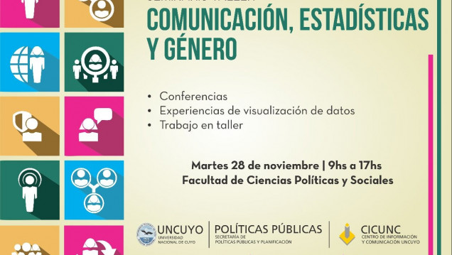 imagen Seminario Taller  "Comunicación, Estadísticas y Género"