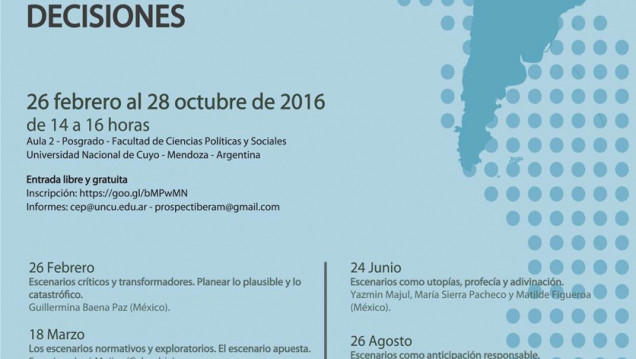 imagen Invitación al Seminario Internacional de formación Prospectiva 2016. Construcción de escenarios y estrategias para la toma de decisiones.