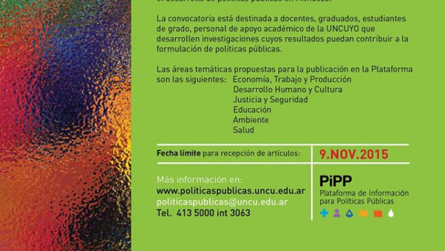 imagen 8va Convocatoria para la publicación de artículos en la PiPP