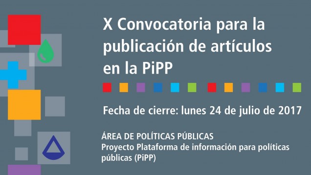 imagen X Convocatoria para la publicación de artículos en la PiPP