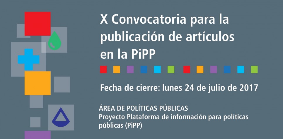 imagen X Convocatoria para la publicación de artículos en la PiPP