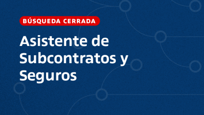 imagen Asistente de Subcontratos y Seguros