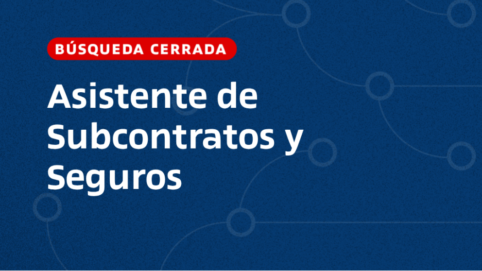 imagen Asistente de Subcontratos y Seguros