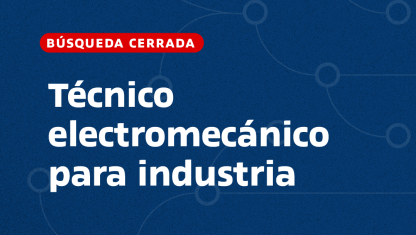 imagen Técnico electromecánico para industria