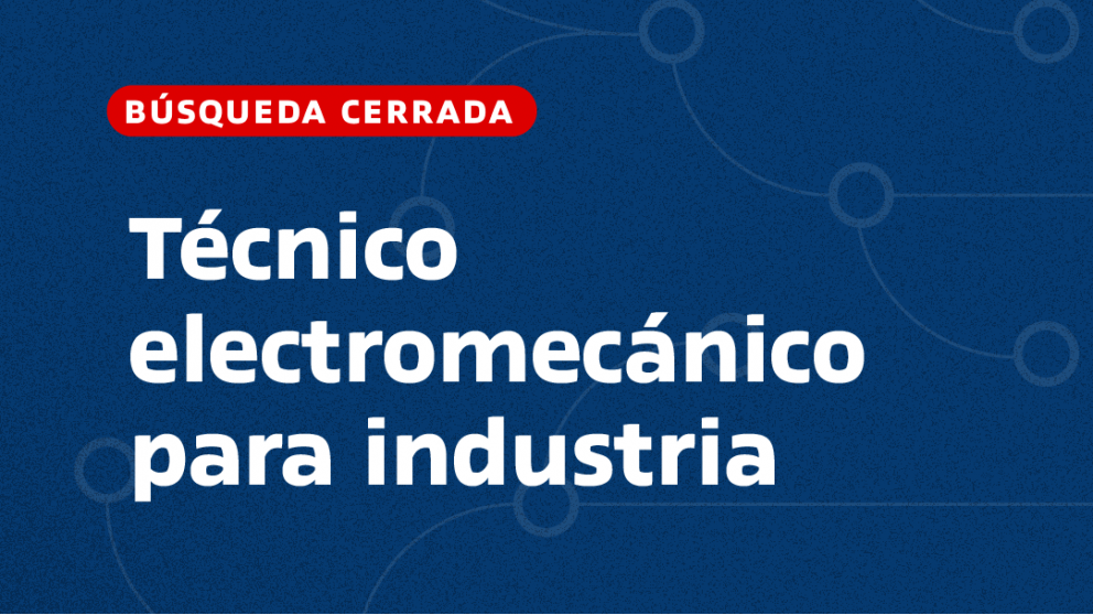 imagen Técnico electromecánico para industria